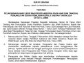 Surat Edaran Pj Wali Kota Jambi Tetapkan 27 November Libur Nasional