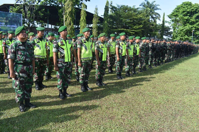 Presiden Jokowi Akan ke Jambi, TNI-Polri Gelar Apel Pasukan Pengamanan