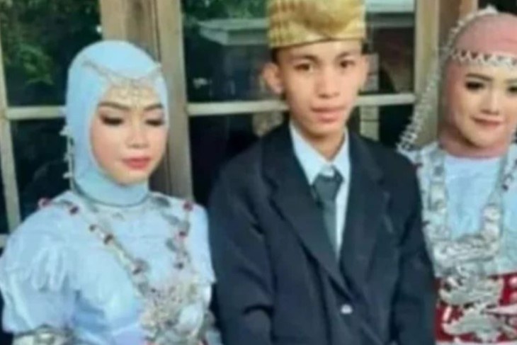 Seorang Pemuda di Lampung Nikahi 2 Wanita Sekaligus