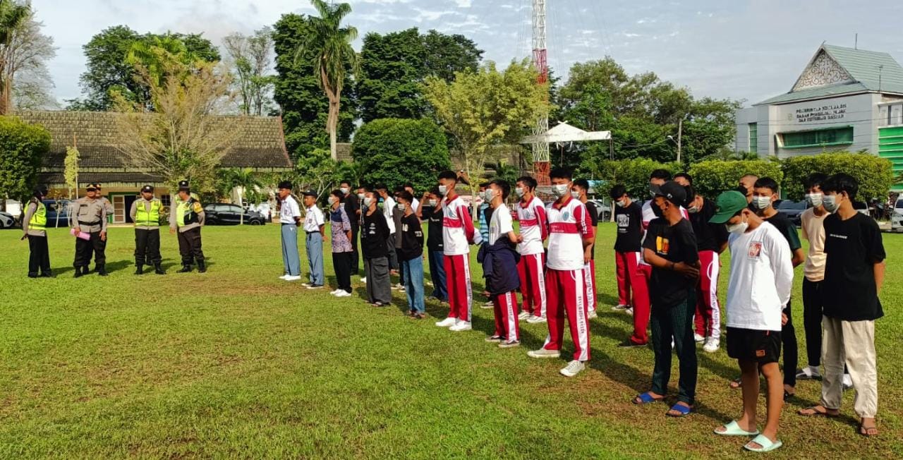Puluhan Pelajar Terlibat Geng Motor Dibina di SPN Polda Jambi