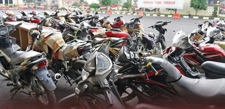 Polda Jambi Ungkap Puluhan Sepeda Motor Hasil Curian Lintas Provinsi