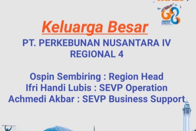 [IKLAN HUT JAMBI KE-68] PTPN IV REGIONAL 4