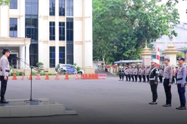 Kapolda Jambi Pimpin Apel Gelar Pasukan Operasi Patuh 2025
