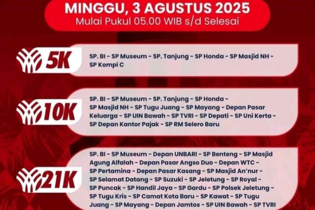 Pengumuman Penutupan Sementara Arus Lalu Lintas di Kota Jambi