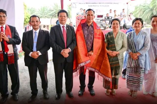 Irwasda Polda Jambi Hadiri Pesta Perak 25 Tahun HKBP Simpang Rambutan