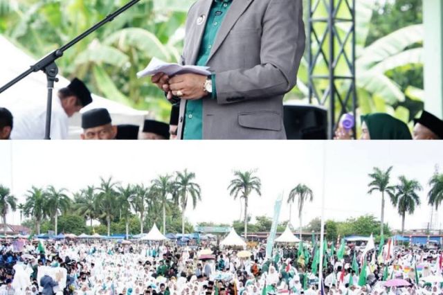 Bupati Tebo Hadiri Peringatan Hari Santri Nasional Tahun 2025 di Rimbo Bujang
