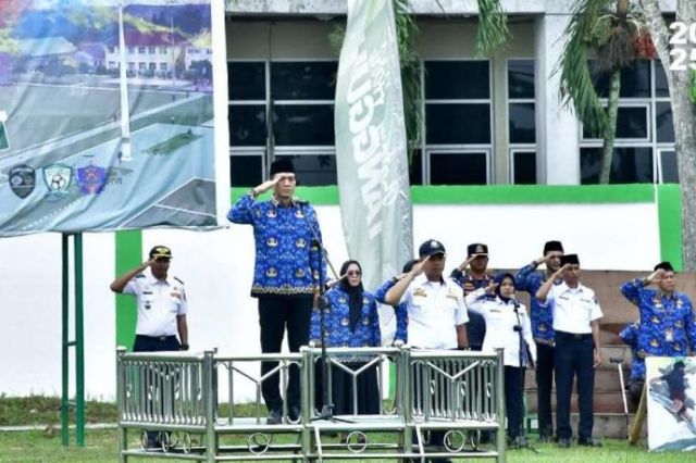 Bupati Fadhil Arief Pimpin Upacara Harhubnas 2025 di Batang Hari