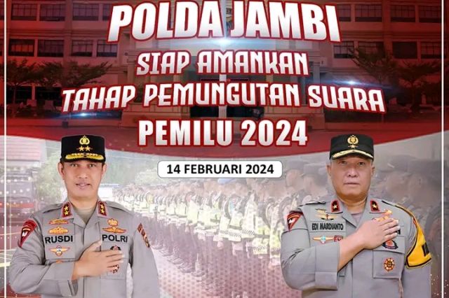 Polda Jambi Siap Amankan Pemilu 2024