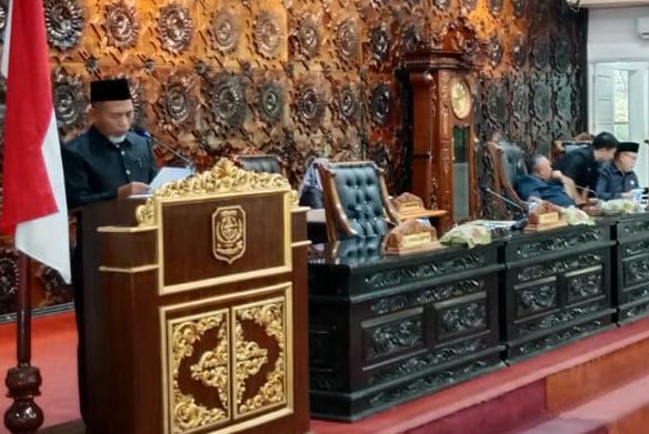 Bupati Merangin Sampaikan Jawaban Pemerintah Atas Pandangan Fraksi-fraksi  Dewan Terhadap RAPBD Merangin 2023