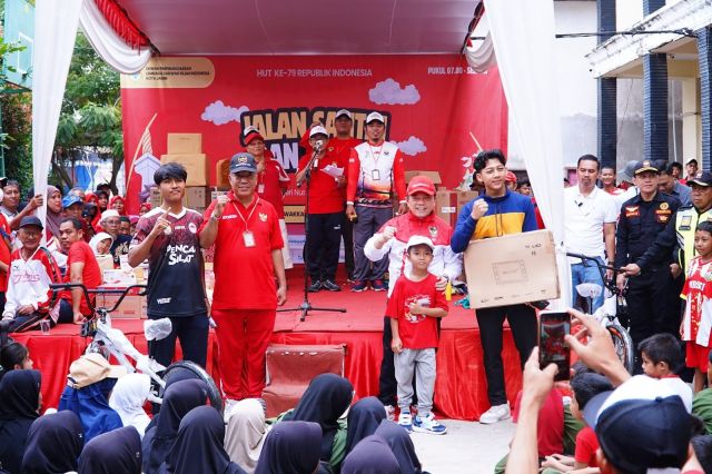 Gubernur Al Haris Hadir Meriahkan Kemerdekaan RI Bersama LDII Jambi, Berikan Hadiah Sepeda Listrik