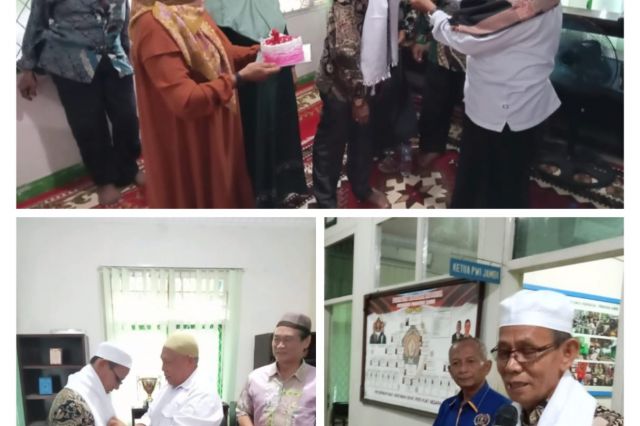 Keluarga Besar PWI Lepas Keberangkatan Umroh ketua PWI provinsi HR Ridwan Agus Bersama Anak Cucu