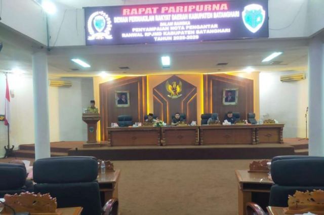 DPRD dan Pemkab Batanghari Gelar Paripurna Penyampaian Ranwal RPJMD 2025-2029