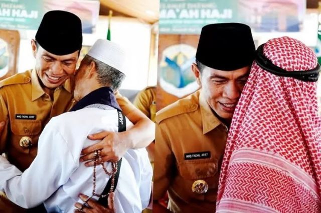 Bupati Fadhil Arief Sambut Kedatangan Jamaah Haji Batang Hari