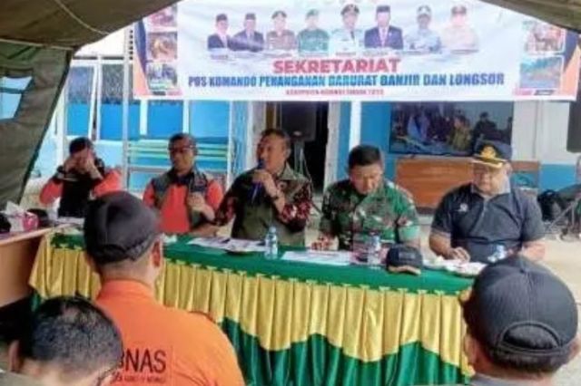 PJ Bupati Kerinci Lakukan Rapat Evaluasi penanggulan tanggap darurat Banjir dan Lonsor