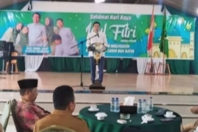 Fadhil Gelar Halal Bihalal dengan Guru se-Kecamatan Muara Bulian