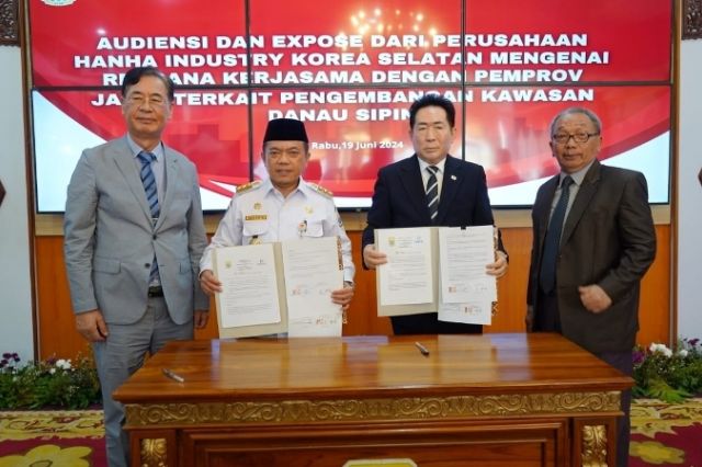 Gubernur Al Haris Harap Dengan Adanya Investor dari Korea Selatan Kawasan Danau Sipin Akan Jadi Pariwisata Berbasis Lingkungan Hidup
